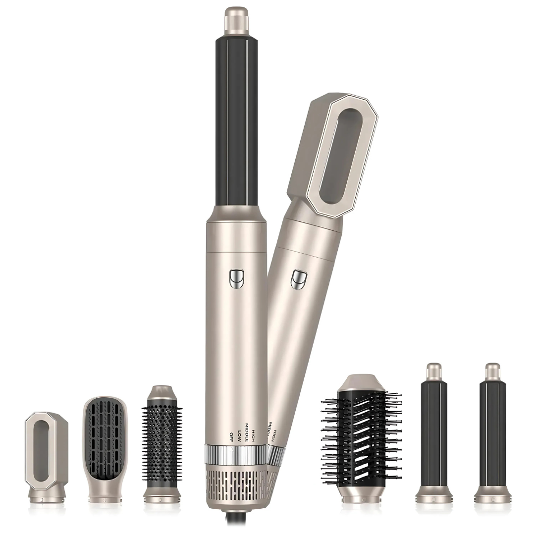 AVA AirStyle Pro Multi-Styler 6-i-1 med tilhørende børstehoveder